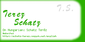terez schatz business card